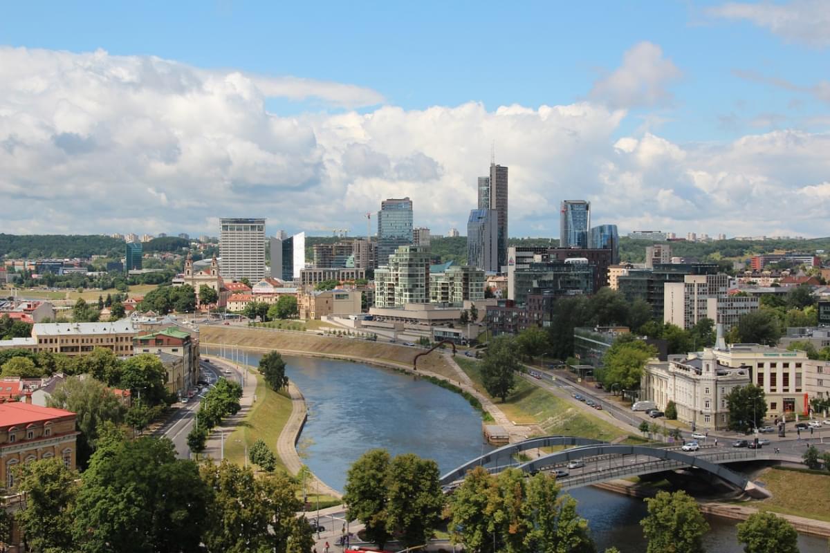 vilnius panoramica river vilnius