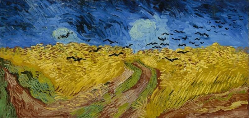 vincent van gogh campo di grano con volo di corvi