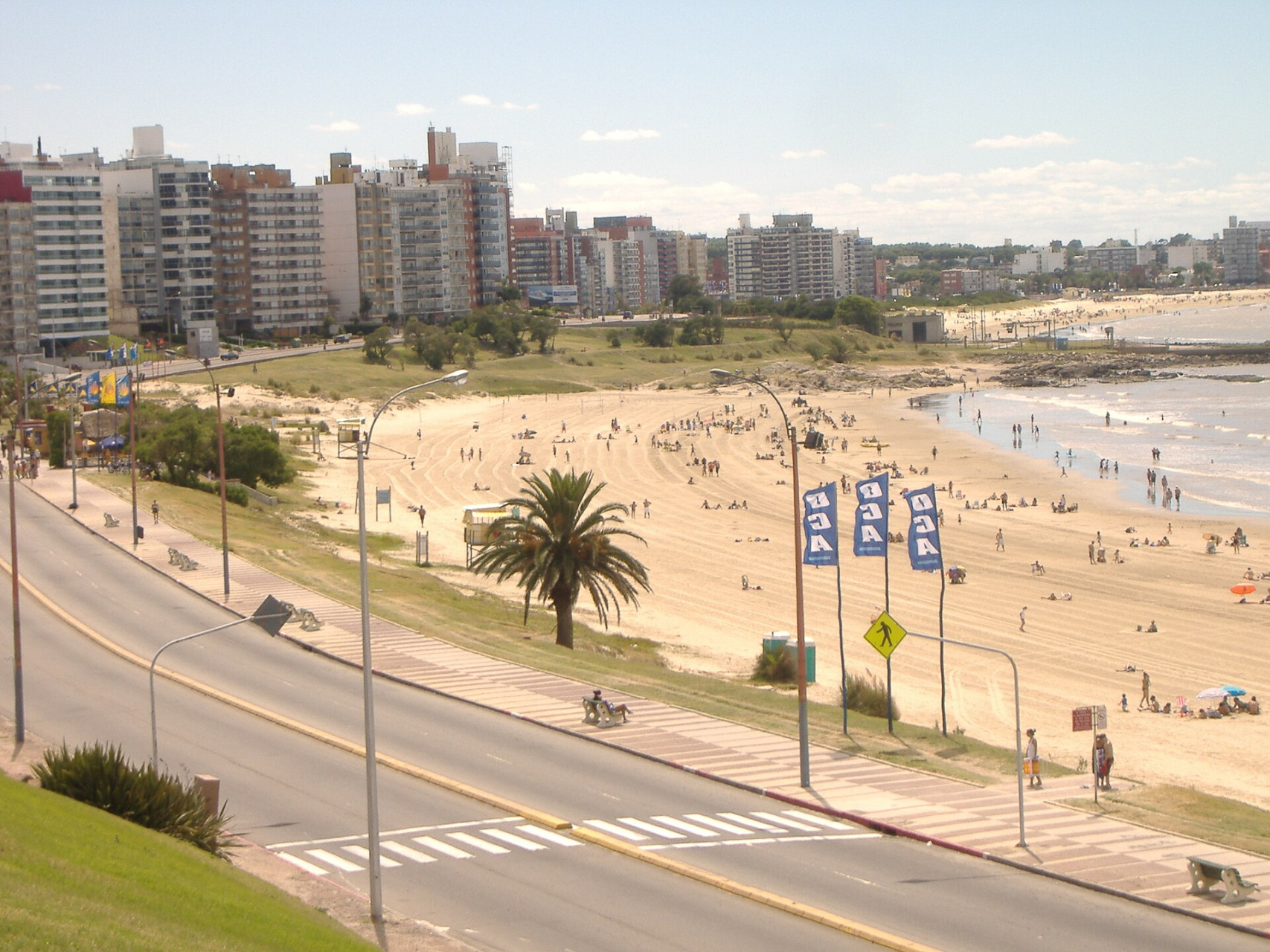 vista da praia de buceo