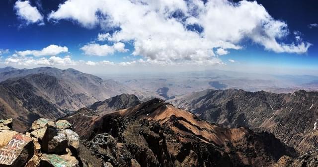 vista dal monte di toubkal