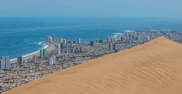 vista di iquique cile