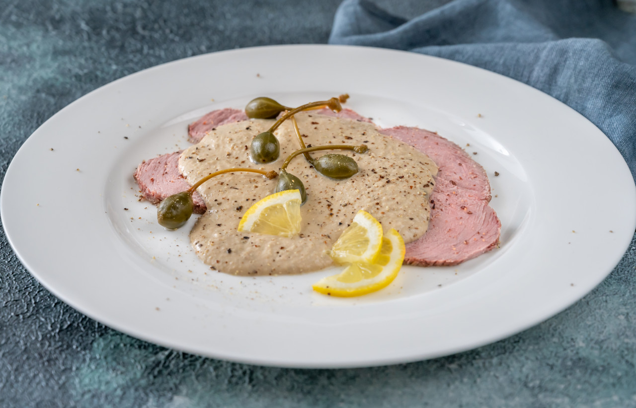 vitello tonnato italian dish cold sliced veal