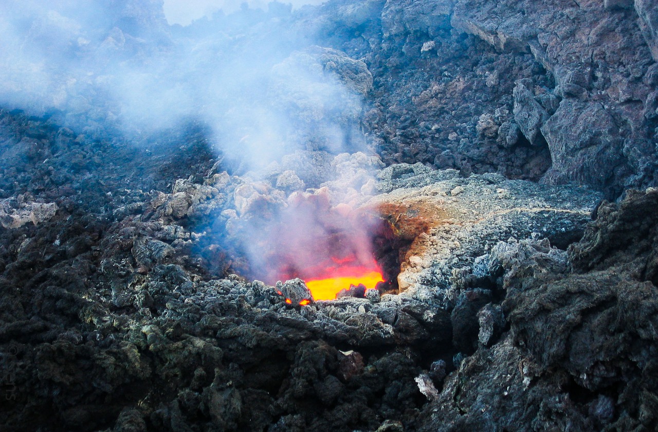 Vulcano Etna in attività