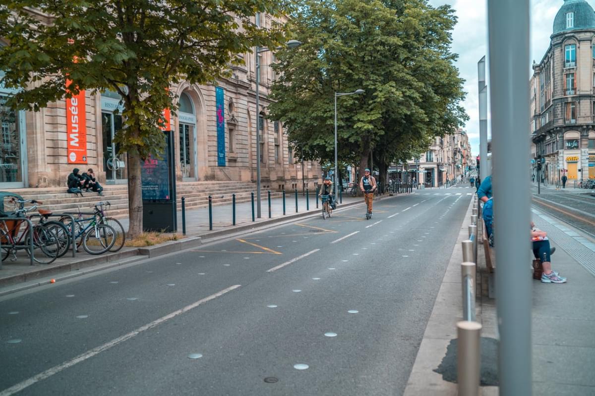 wide road with no vehicles