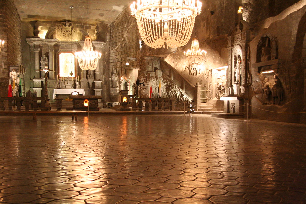 wieliczka salt mine near krakow poland