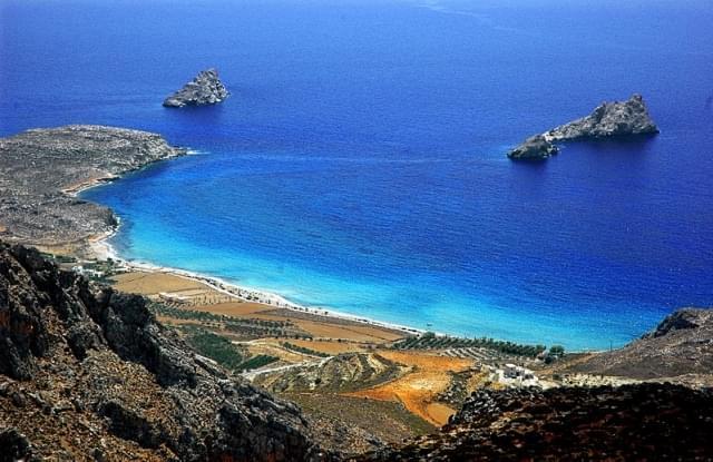 xerokampos spiaggia panorama