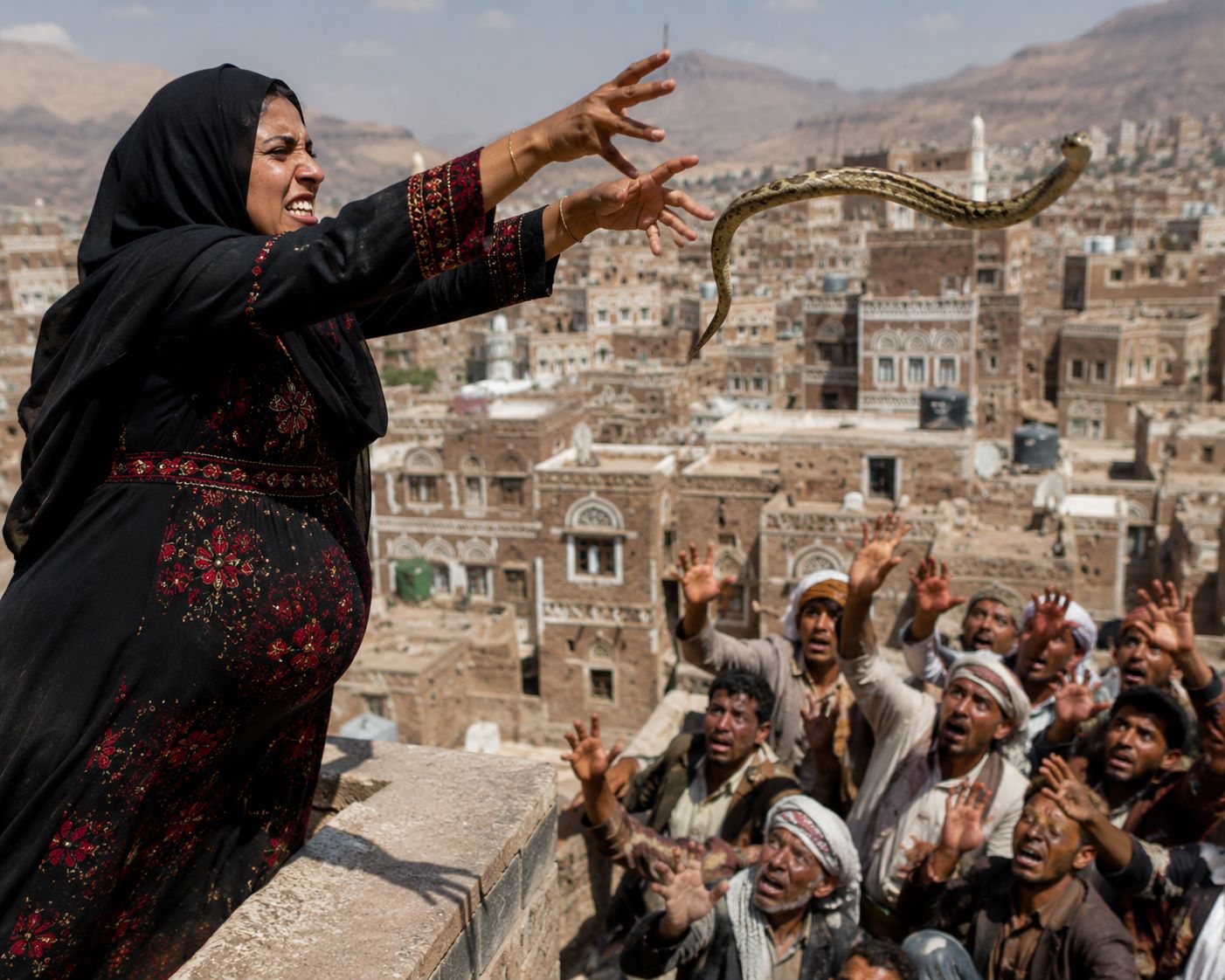 yemen serpente incinta