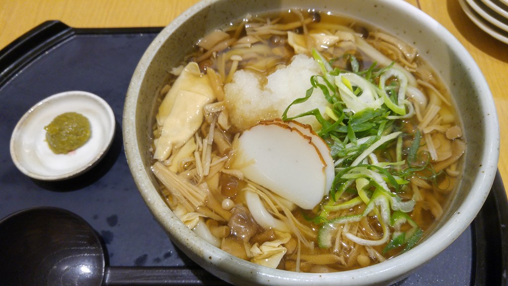 yuba kinoko daikon oroshi udon