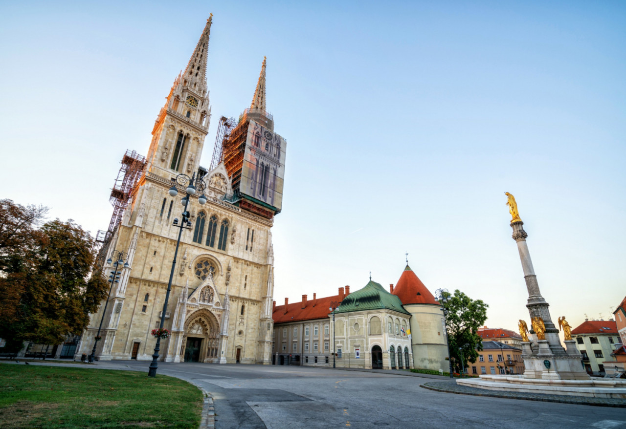 zagreb cathedral city center zagreb croatia