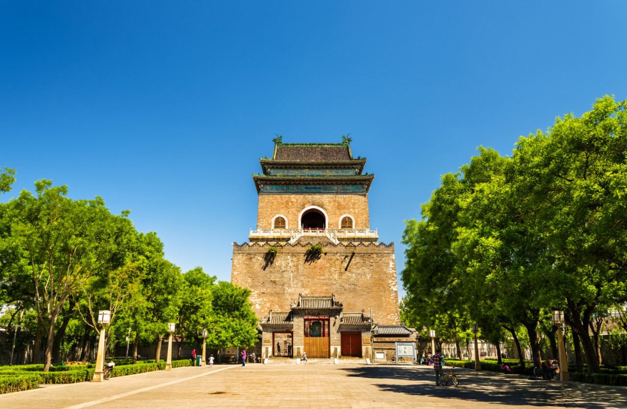 zhonglou bell tower beijing china