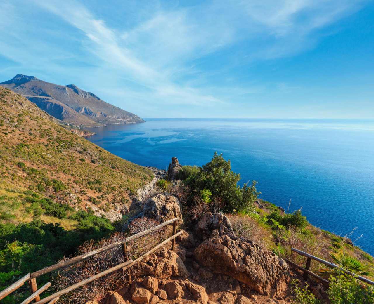 zingaro sea coast sicily italy