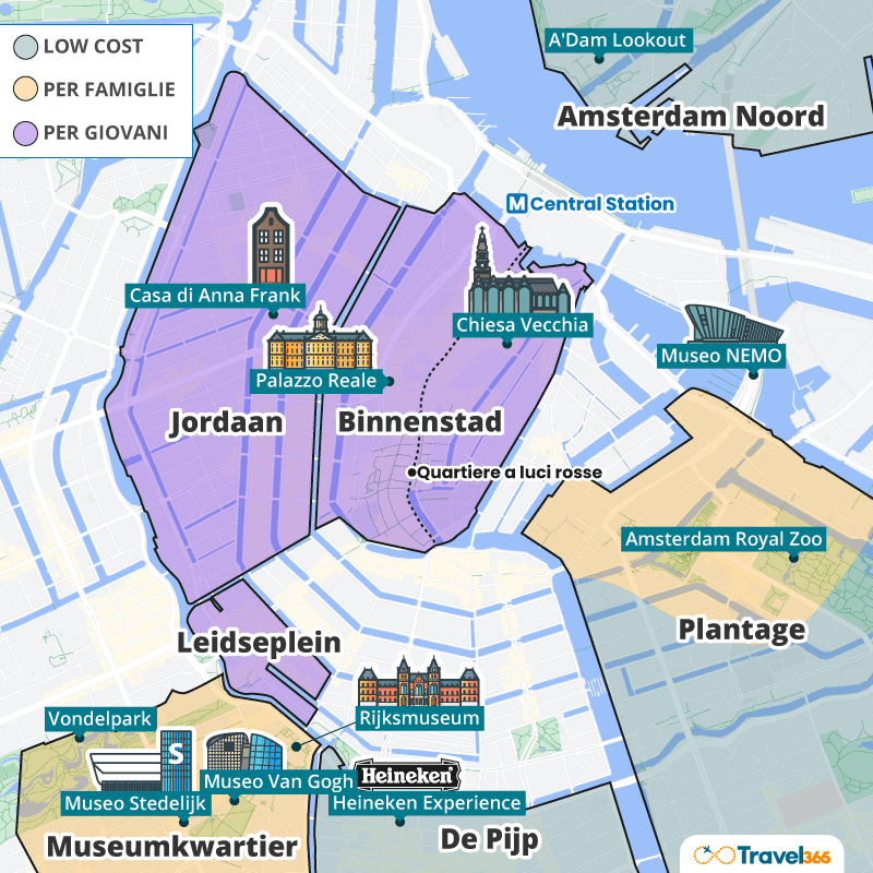 zone consigliate dove dormire amsterdam 1