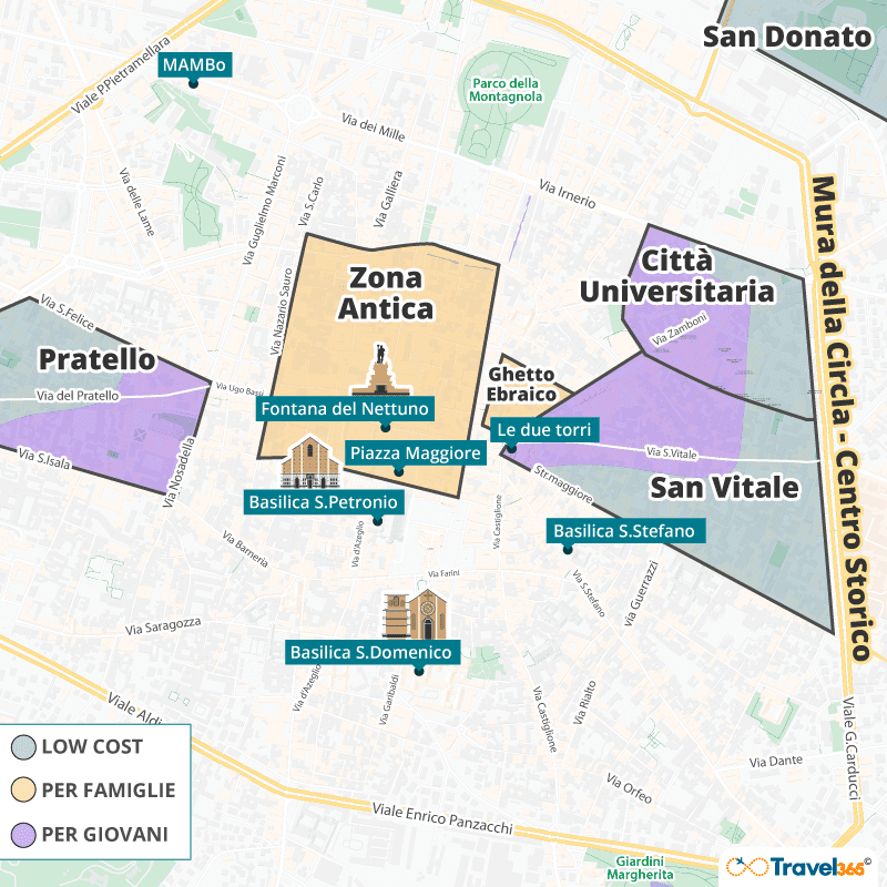 zone consigliate dove dormire bologna 1