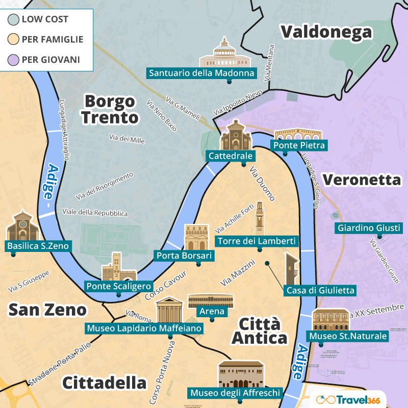 zone consigliate dove dormire verona 1