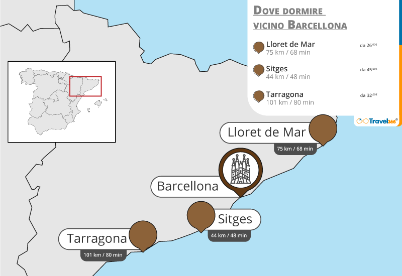 zone dintorni barcellona dove dormire