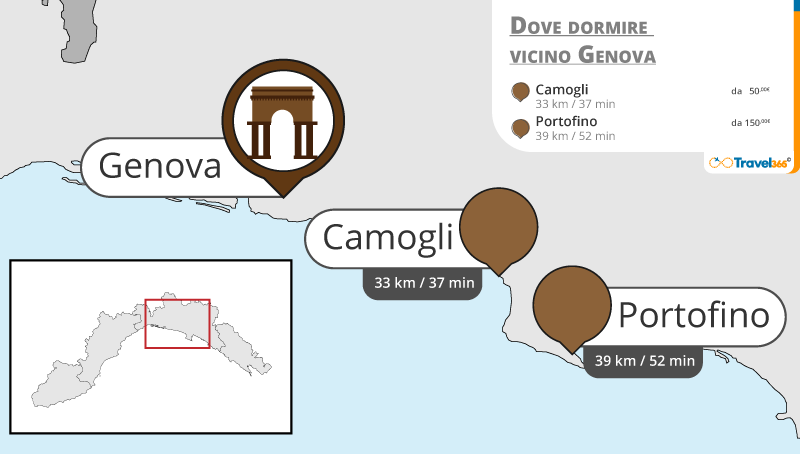 zone nei dintorni di genova dove dormire