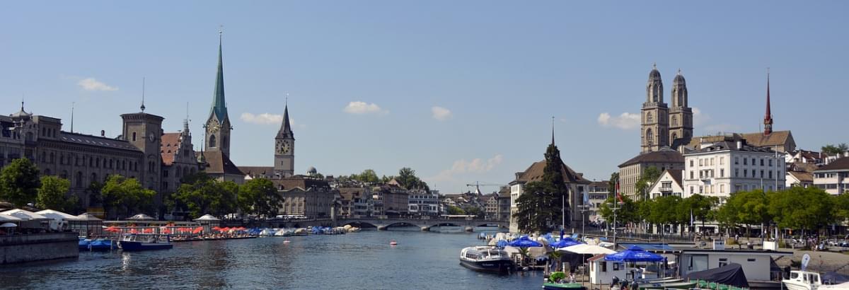 zurigo limmat river acqua