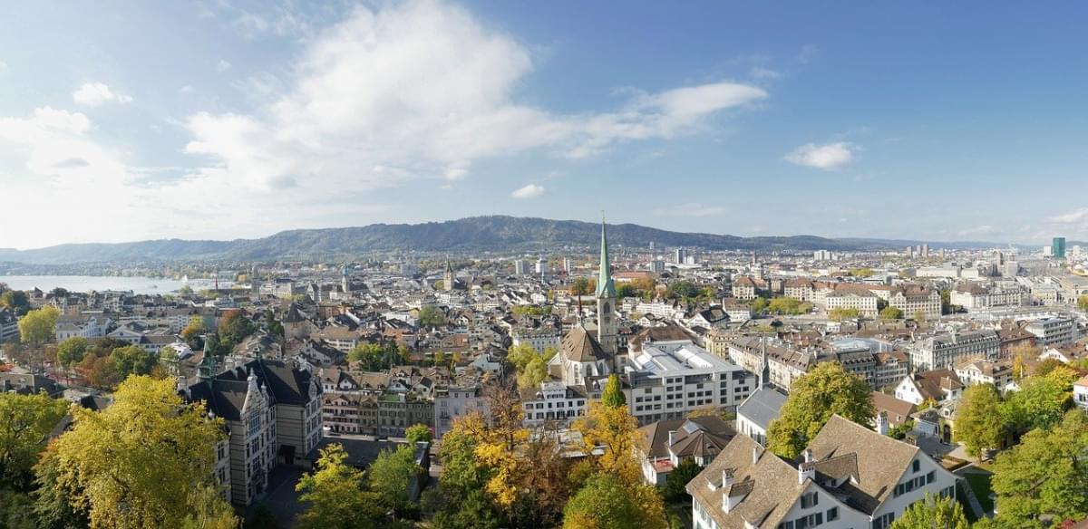 zurigo svizzera panorama citta
